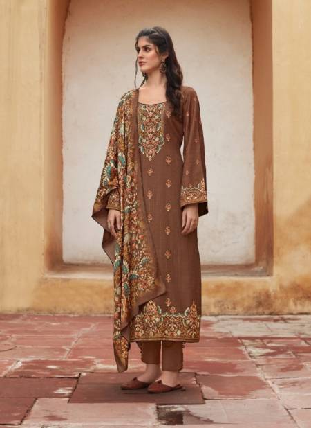 Zerina By Fida Kashmiri Wool Printed Dress Material Catalog